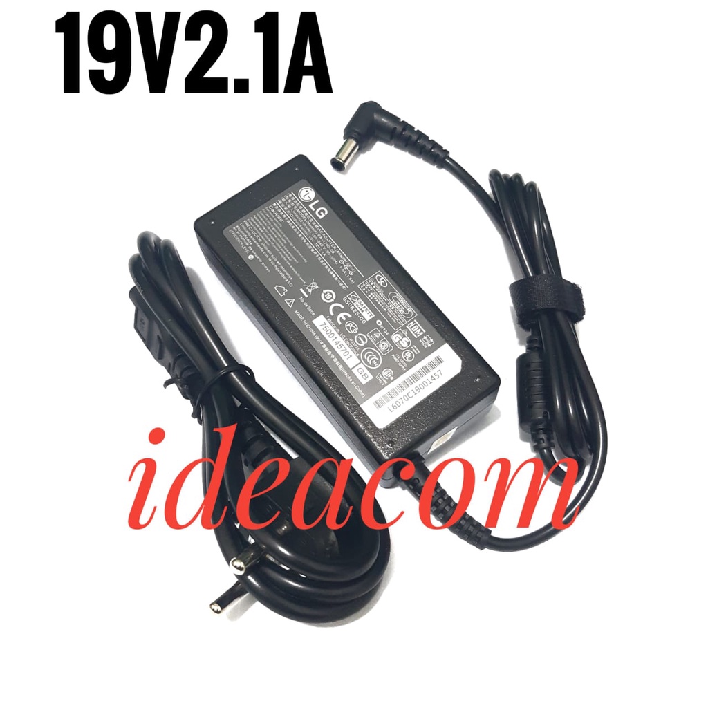 Charger Adapter for LG19V 2.1A /1.6A untuk LG Monitor LCD TV AC Adaptor Kabel Catu Daya 32LH510 LCAP