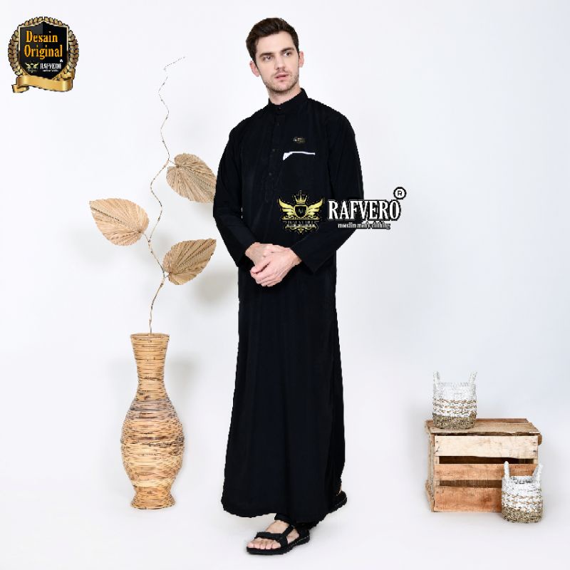 Gamis Pria Al-Khafie ORIGINAL RAFVERO - Baju Muslim Pria Terbaru