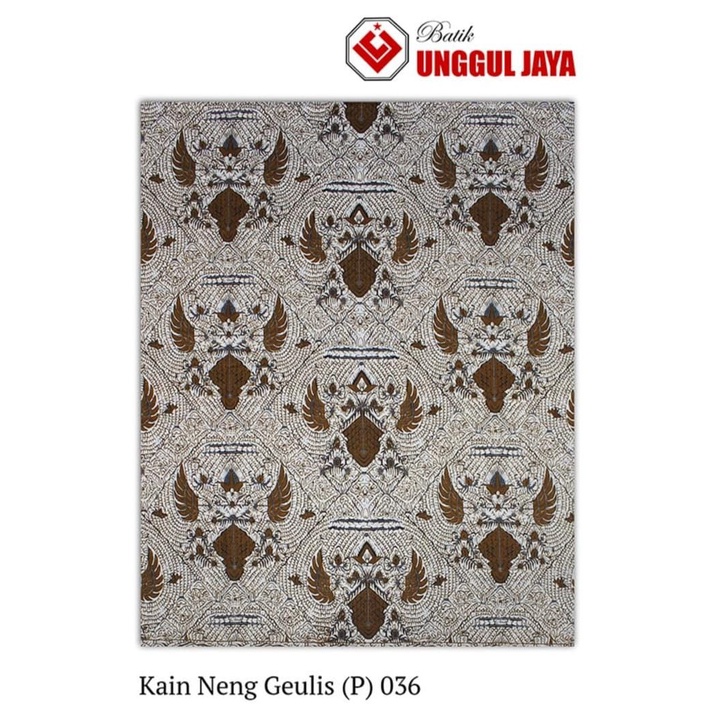 KAIN BATIK PANJANG NENG GEULIS PUTIH AA MOTIF 036