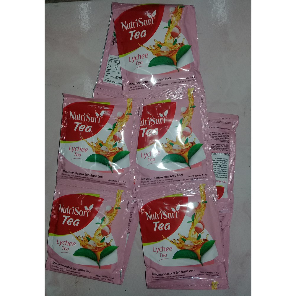 

Nutrisari lychee tea/ renceng