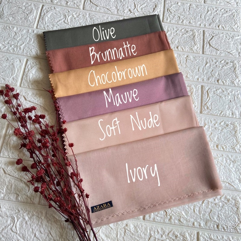 (FREE POUCH) HIJAB SEGI EMPAT VOAL OSKARA LC BY AZAHRA