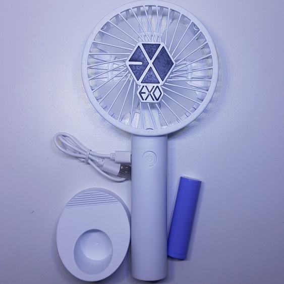 EXO KIPAS ANGIN MINI PORTABLE CAS USB / HANDY FAN KPOP