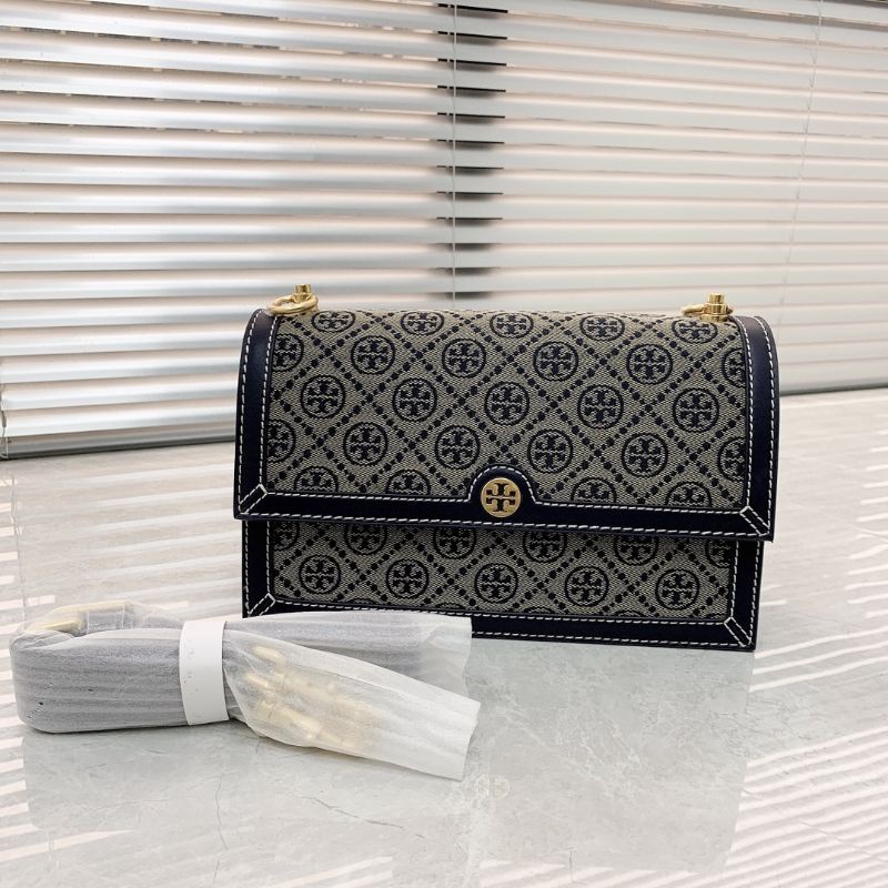 tory burch shoulder bag monogram jacquard original tas authentic tb