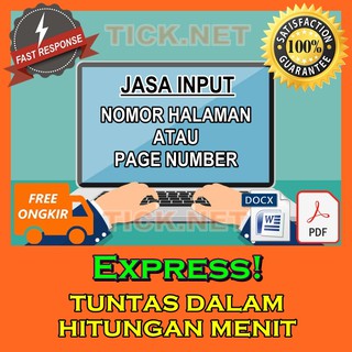 [Express] Jasa Input Page Number/ Nomor Halaman