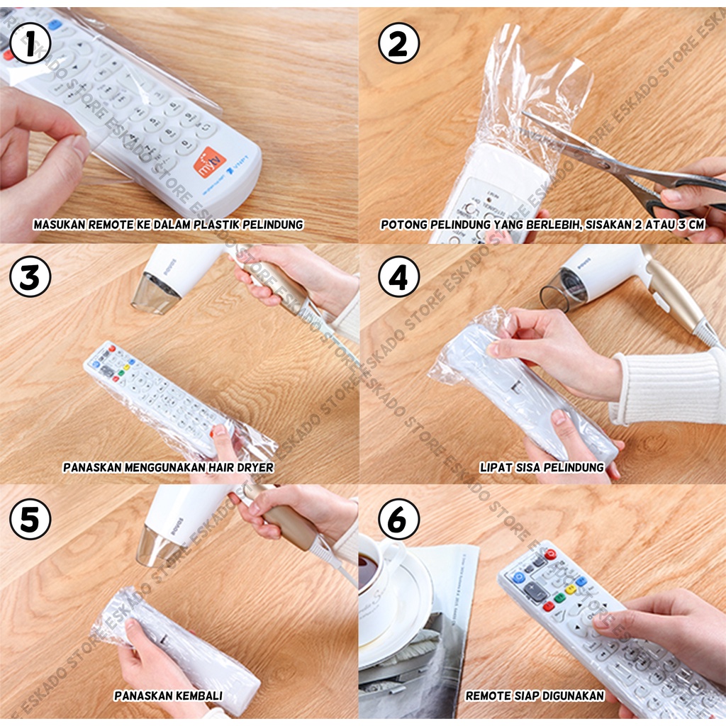 Pelindung Remote Control / Shrinking Plastik / Plastik Ciut pelindung