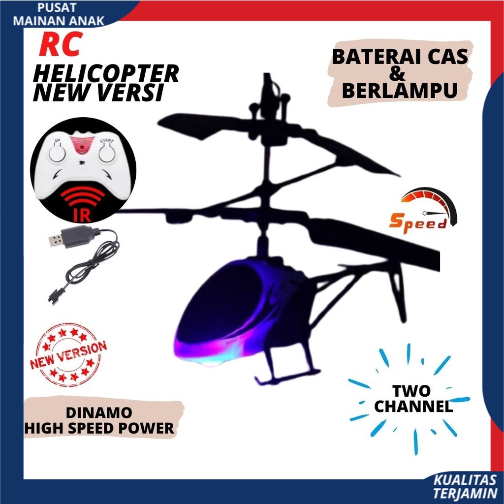 RC HELICOPTER HELIKOPTER 2.5 channel &amp;  remote control helicopter New Gyro Baterai Cas Berlampu