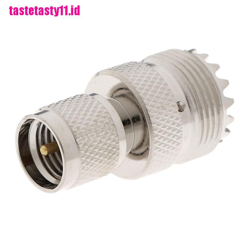 1 Pc Konektor RF Mini UHF Male plug Ke UHF SO-239 Female Lurus