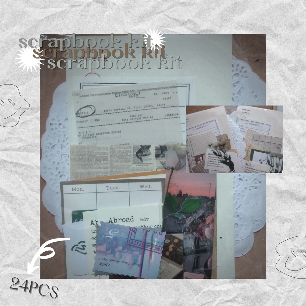

BULLET JURNAL SCRAPBOOK KIT VITAGE TERMURAH | 23+++++