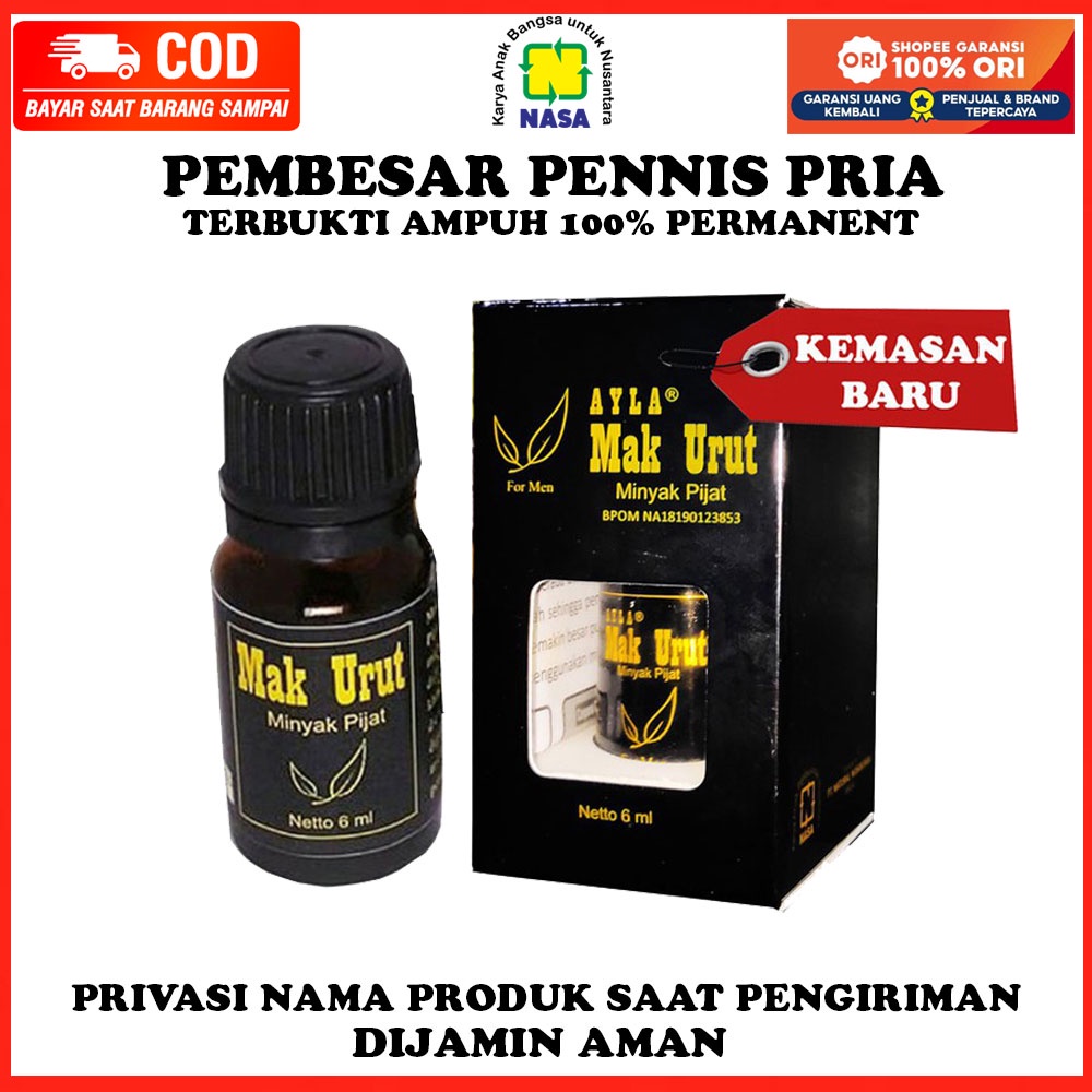 PEMBESAR PENNIS - MAK URUT NASA - PEMBESAR KELAMIN PRIA - PEMBESAR MR P 100% PERMANENT