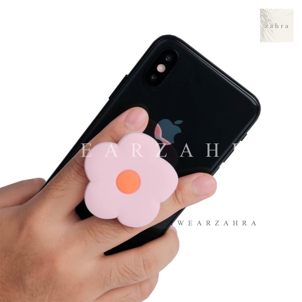 POPSOCKET KARAKTER - Griptok Bunga Beruang Boba Holder Phone Grip Aksesoris Stand Handphone Karakter