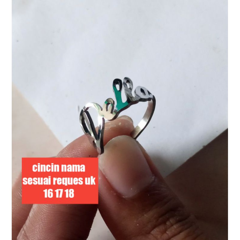 cincin nama sesuai reques ya