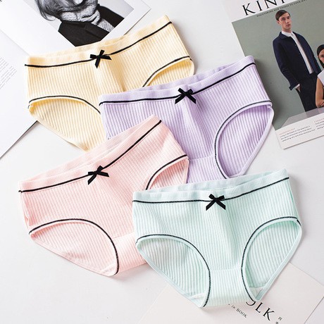 ✅Grosir Jam Senen - Celana Dalam CD Wanita Underwear Cewek Sexy Korea Bahan Katun Pakaian Dalam Pita Renda