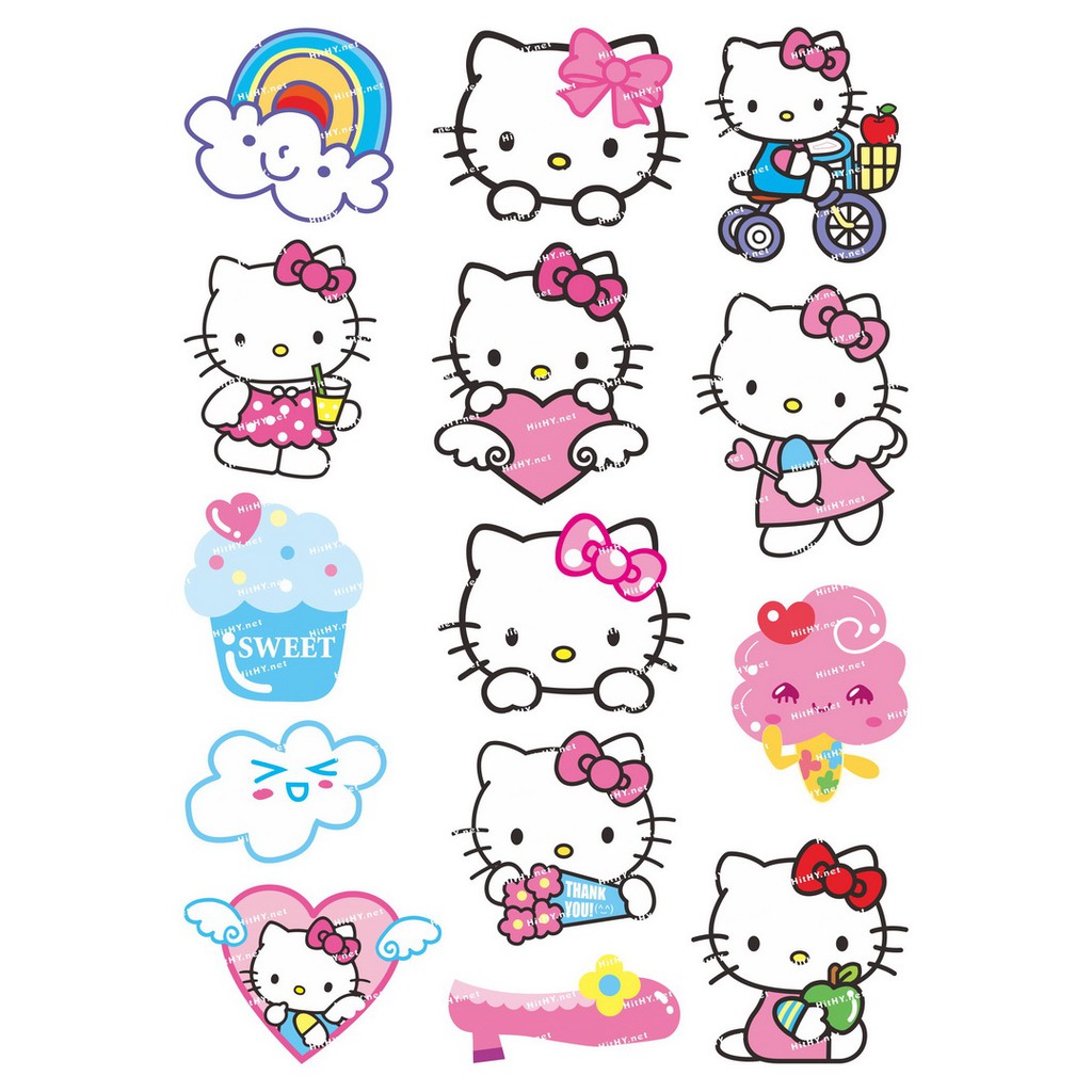 Stiker Gambar Kartun Hello Kitty Untuk Komputer Shopee Indonesia