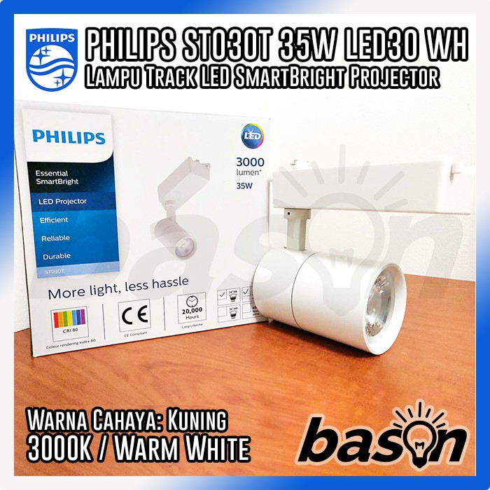 PHILIPS SmartBright ST030T LED30 35W LED Projector - Lampu Track / Rel