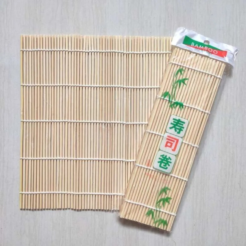 READY BANDUNG Sushi Bamboo Rolling Mats cetakan Nasi telur Roti sushi sendok bekal anak sekolah ALAS UNTUK MENGGULUNG SUSHI ALAT PEMBUAT SUSHI ALAS BAMBU PEMBUAT SUSHI ALAT ROLL SUSHI