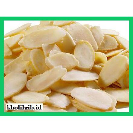 

Makanan-Kering- Raw Almond Slice Kacang Almond Mentah Kemasan 100 Gram -Aneka.