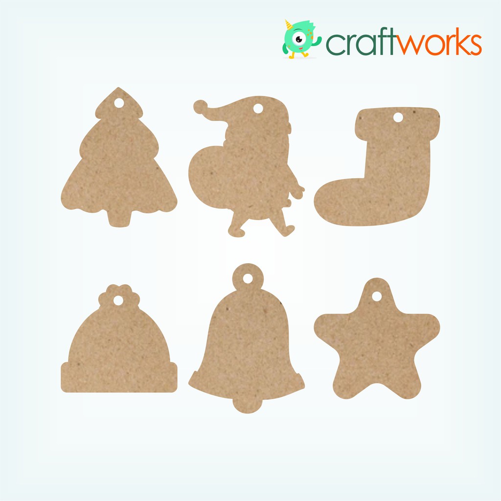 

HANG TAG NATAL KRAFT BENTUK - TAG POLOS (TANPA TALI - ISI 12 PCS DAN 100 PCS)