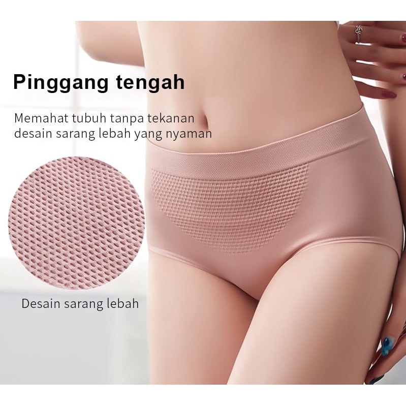 Celana Dalam Briefs Elastis Perempuan / CD Munafie Slimming Pant Wanita Cewek CDP01