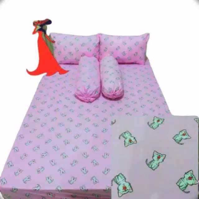 seprai uk 180x200 seprei motif sprei cat pink seprei