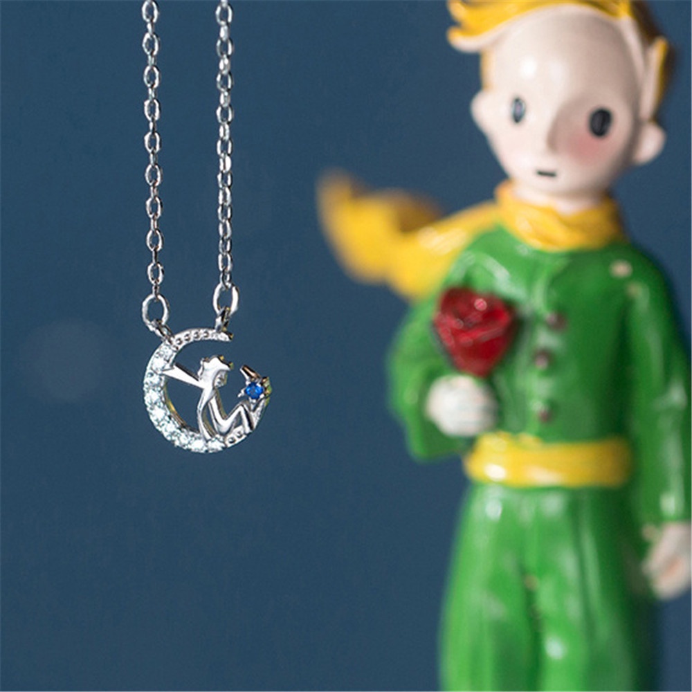 【COD Tangding】Star Moon Prince Joint Pendant Necklace Fashion Tide All-match Clavicle Chain Jewelry