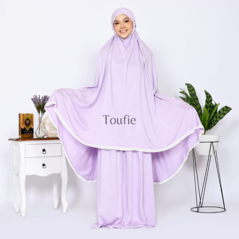 MUKENA FIENA POLOS / MUKENA POLOS WARNA LAVENDER / MUKENA KATUNSILK / MUKENA BAHAN DINGIN
