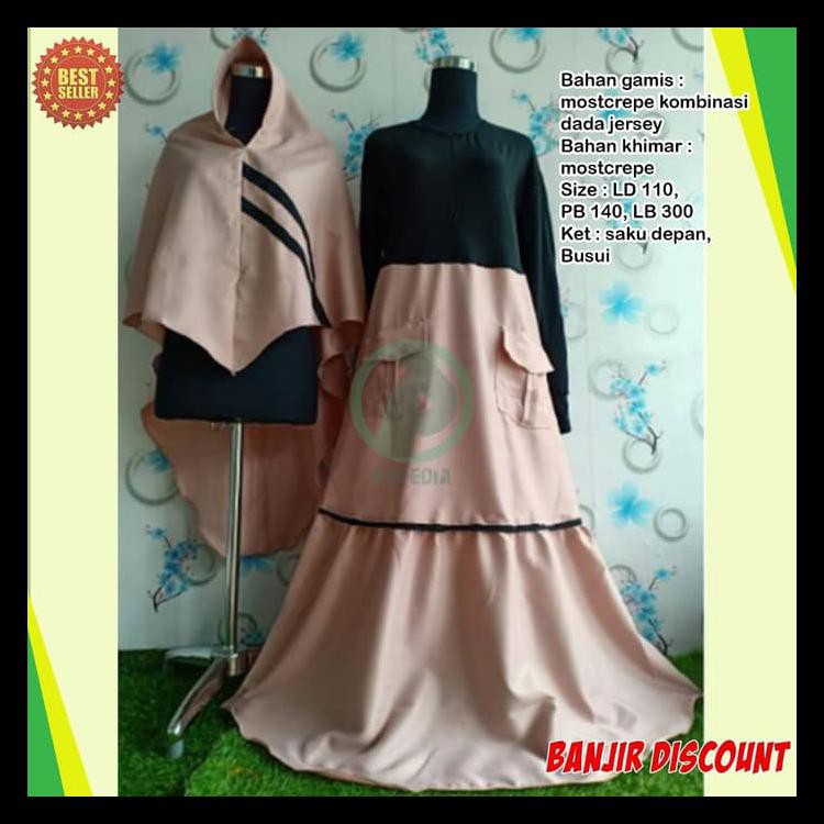 TERBAGUS BAJU GAMIS MUSLIM TERBARU WANITA DRESS BAJU MUSLIMAH SYARI DRES DEWASA - MAROON PRODUK