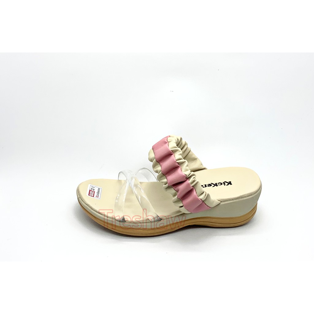 Sandal Anak Perempuan Wedges Jelly Kickers Elegant