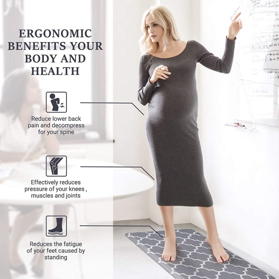 Exclusive Kitchen Mat 2 in 1 Keset Dapur Anti Slip Uk. 45x120 dan 45x75 All Design - A120-2