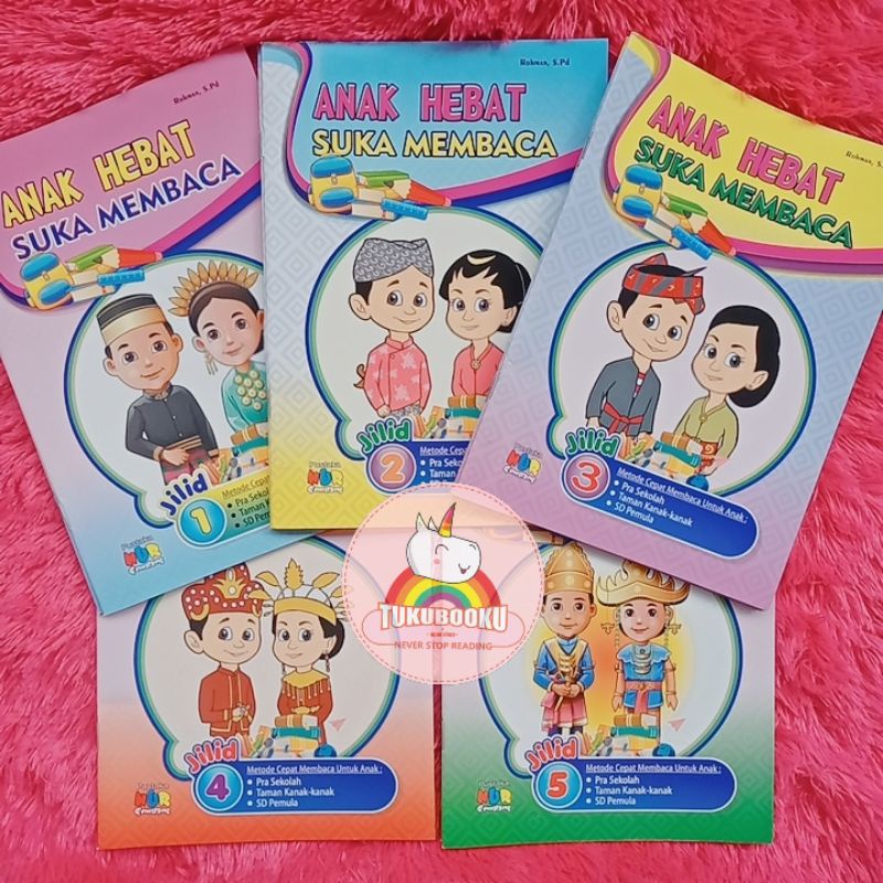 Buku Belajar Membaca untuk Anak Paud TK SD Anak Hebat Suka Membaca Full Colour Latihan Membaca untuk