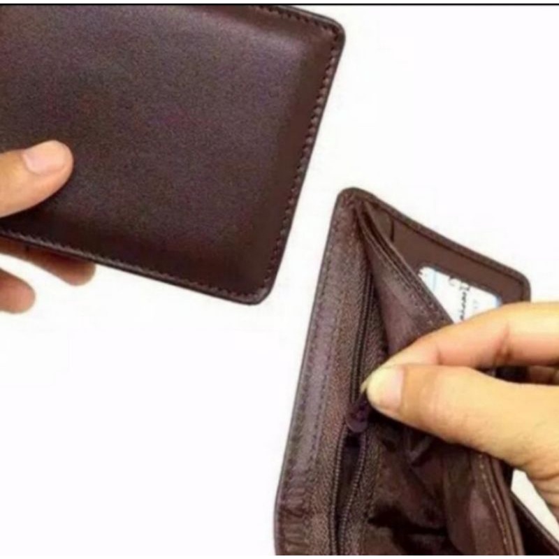 Dompet Kulit Pria Resleting Asli Kulit Original
