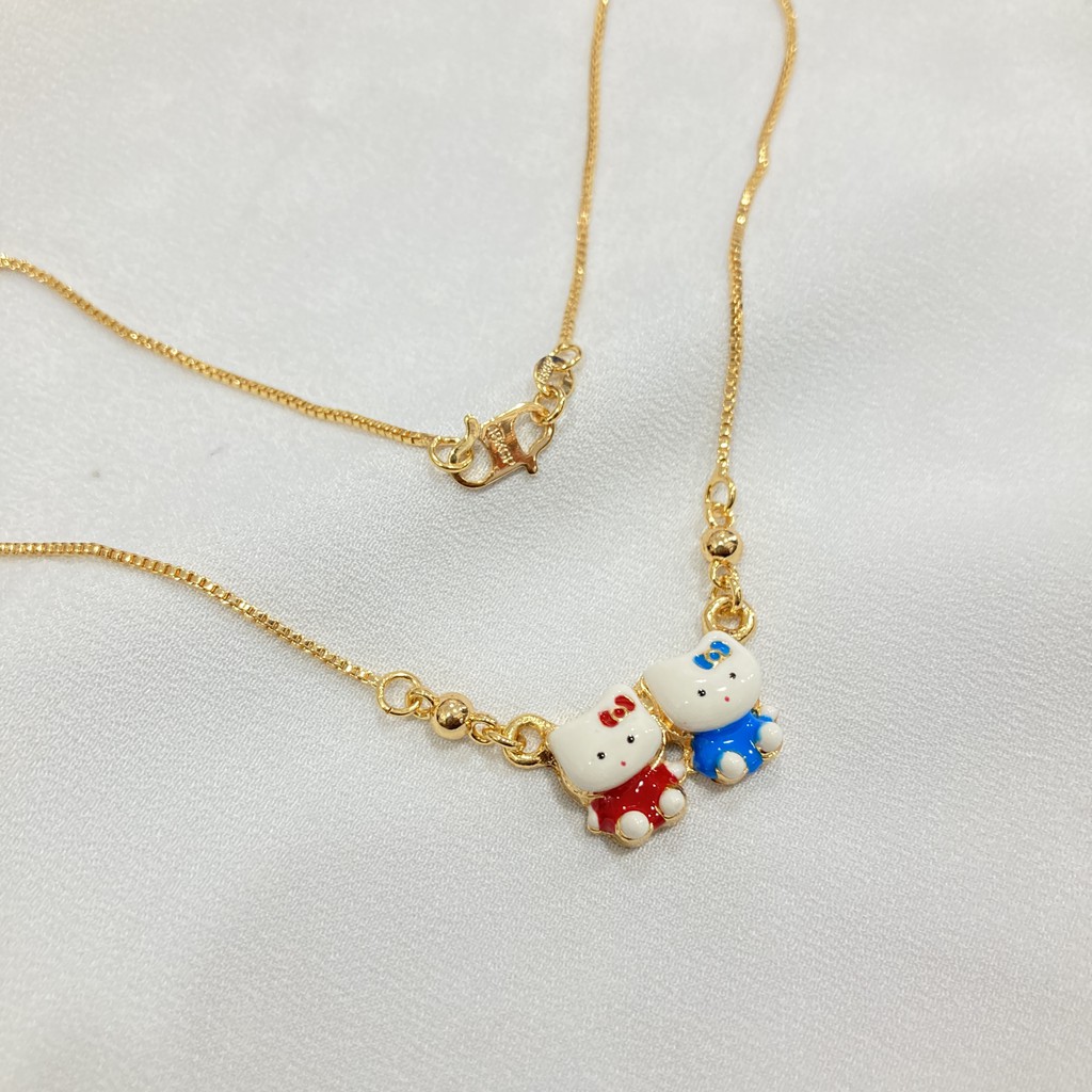 Kalung Anak Cat Boneka Lapis Emas Aksesoris Perhiasan