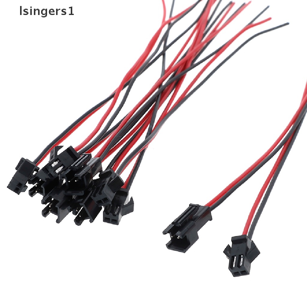 (lsingers1) 10pcs Konektor Kabel JST SM 2pin male Ke female Panjang 15cm