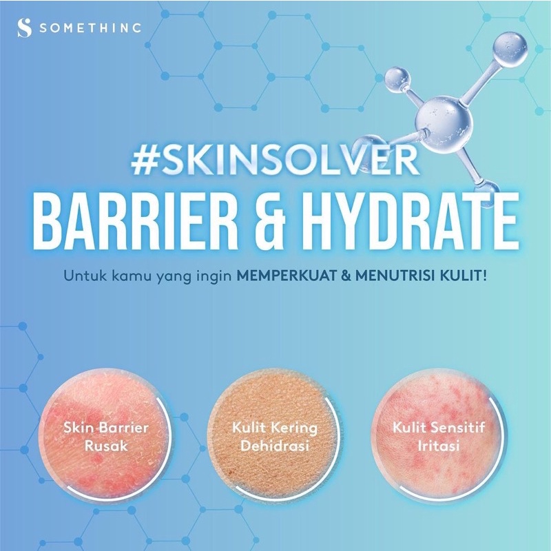 SOMETHINC Skin Solver Barrier &amp; Hydrate Indonesia / Serum Revive Potion Arbutin Lemonade Waterless Vitamin Dark Spot Hylapore Aha Salicylic Acid Vita Propolis Pure Retinol Encapsulated Granactive Astaxanthin Defender Resurrect Brightening Acne Anti Aging