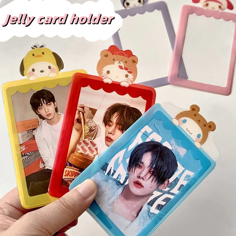 Case Holder Kartu Idol Foto Ukuran 6.5x9cm 3 Inch Tahan Air Motif Kartun Untuk Pelajar