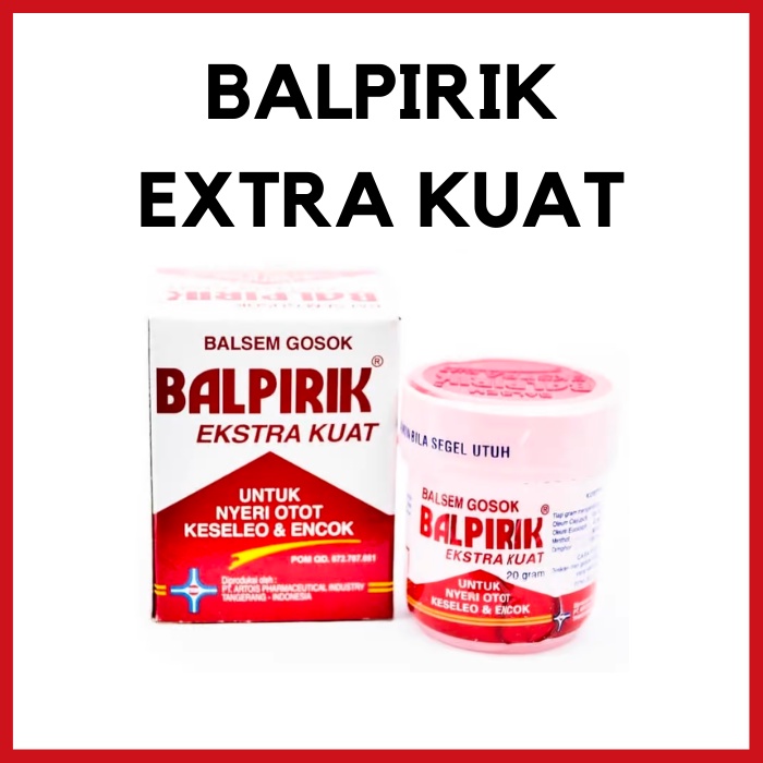 Balpirik Balsam Gosok Ekstra Kuat Balpirik Merah Kuning Hijau Kayu putih Balsem