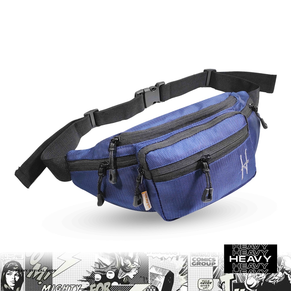 Tas Heavy Waistbag Pria Premium Distro - Tas Pinggang Cowok Heavy