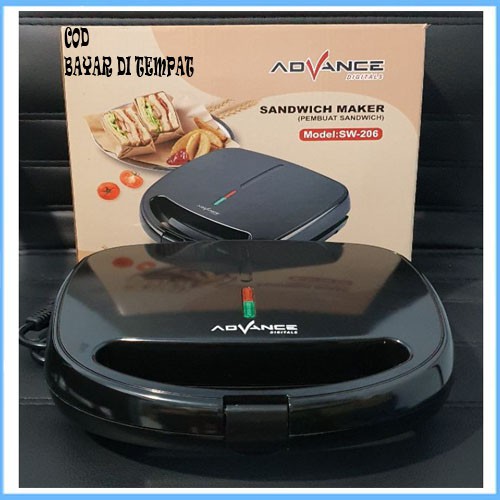 Advance SW-206 Sandwich Maker / Toaster - Kapasitas 2 Sandwich Pemanggang Roti Terbaru