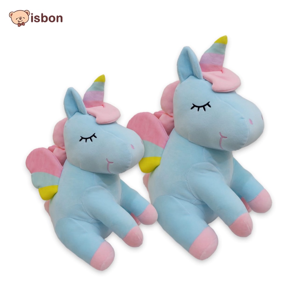 Boneka unicorn kuda pony little litle sit rainbow istana boneka horse plush stuffed cute girl cewek halus