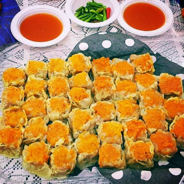 

Siomai halal (ayam+ikan+udang) harga Rp. 60.000 per 10