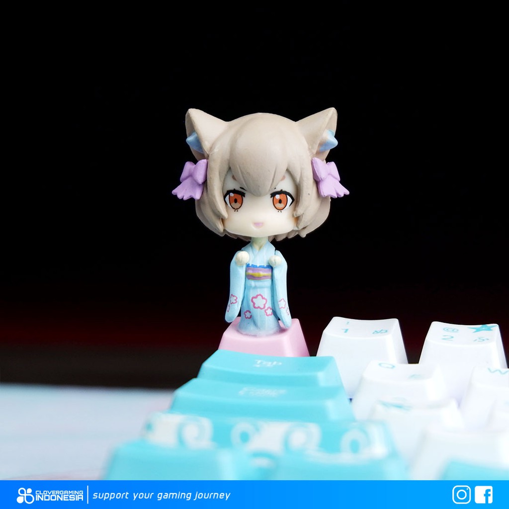 Keycaps Re:Zero Ram Rem Emilia - Re Zero Mechanical Keyboard