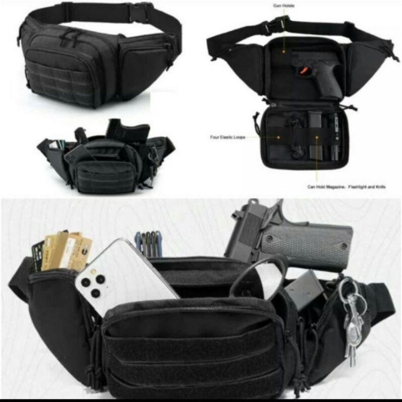 waist bag tactical venom / tas pinggang pistol