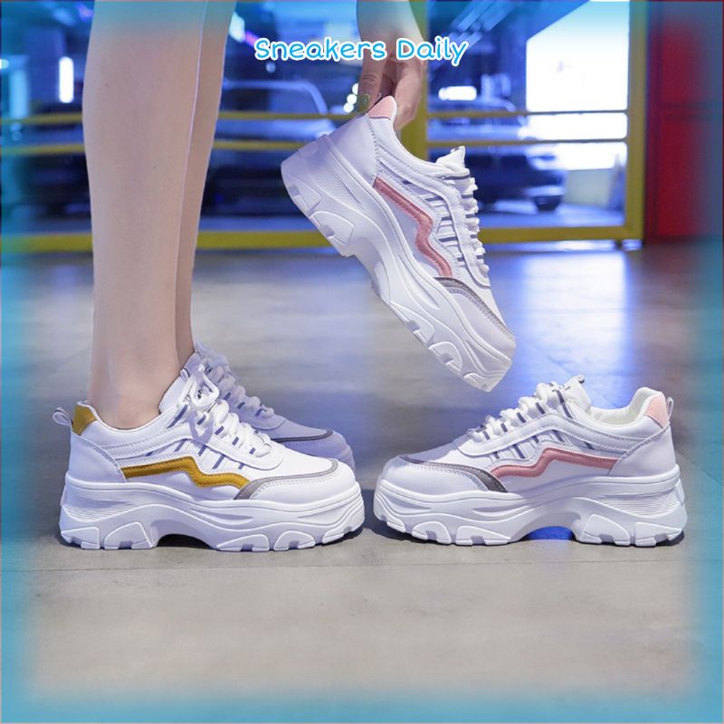 COD SD 1A06 Sepatu Sneakers Wanita Trend Korea Fashion Import
