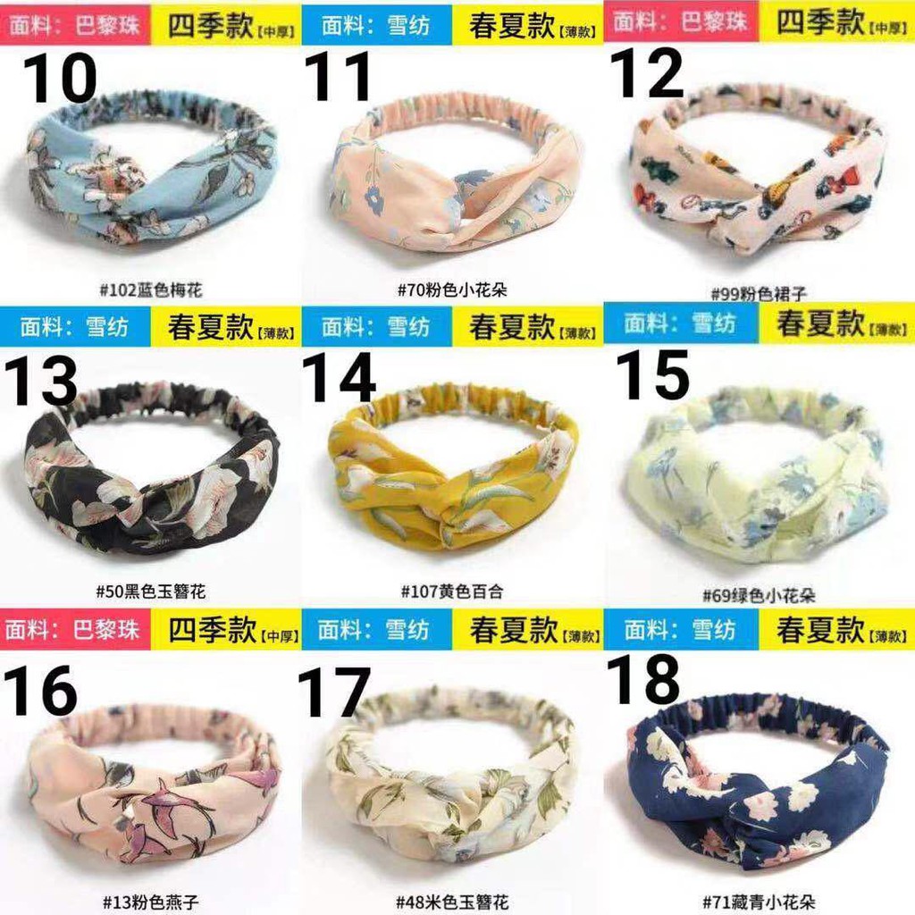 (COD) BANDANA KOREA STYLE BANDO RAMBUT BONDU MURAH MALL SHOPPING