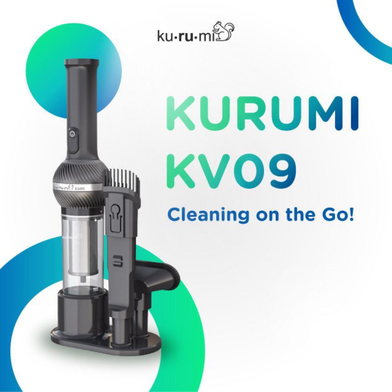 Kurumi KV09 KV 09 Cordless Car Vacuum Cleaner