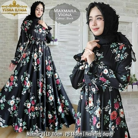 Brand syari'i gamis baju pesta mewah elegan muslim hijab busui ibu menyusui qs