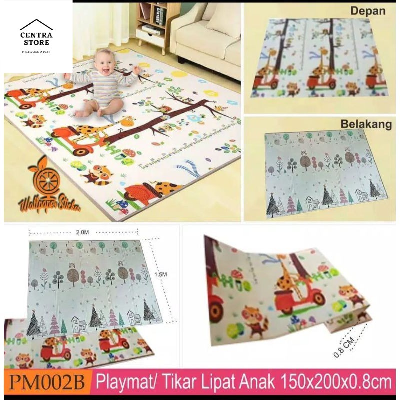 PLAYMAT Tikar Import Empuk +Tas 150x200cm