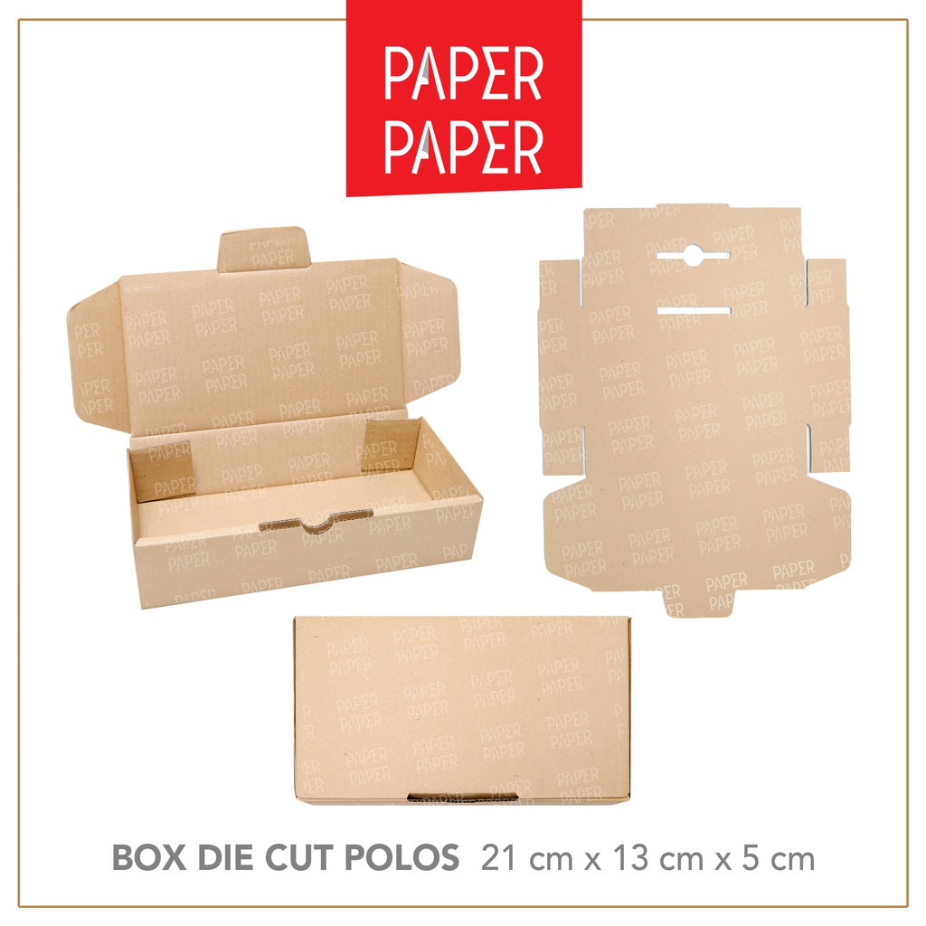 Kardus Box Karton Die Cut 21x13x5 Polos - Baru - Murah-1