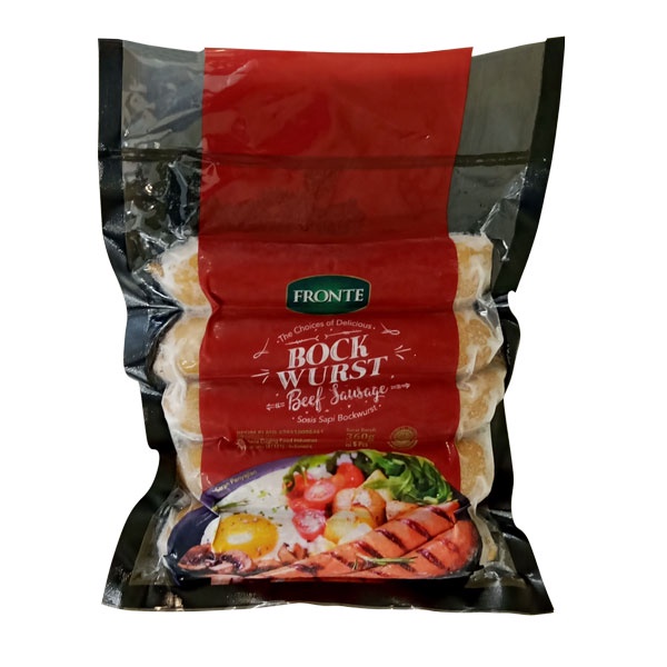 

FRONTE BEEFSAUSAGE BOCKWURST 360 GR