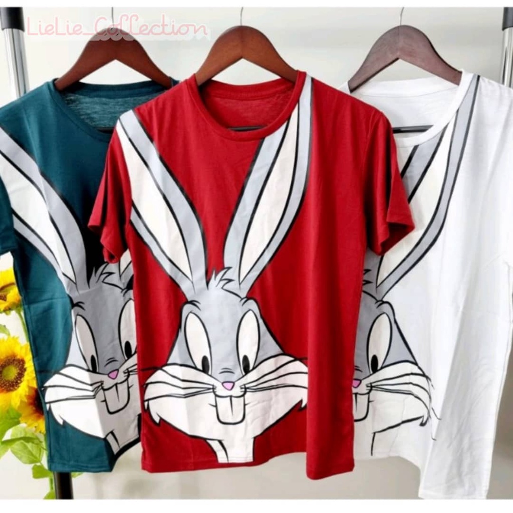 KAOS WANITA IMPORT MURAH / KAOS WANITA LUCU BUNNY ALL SIZE