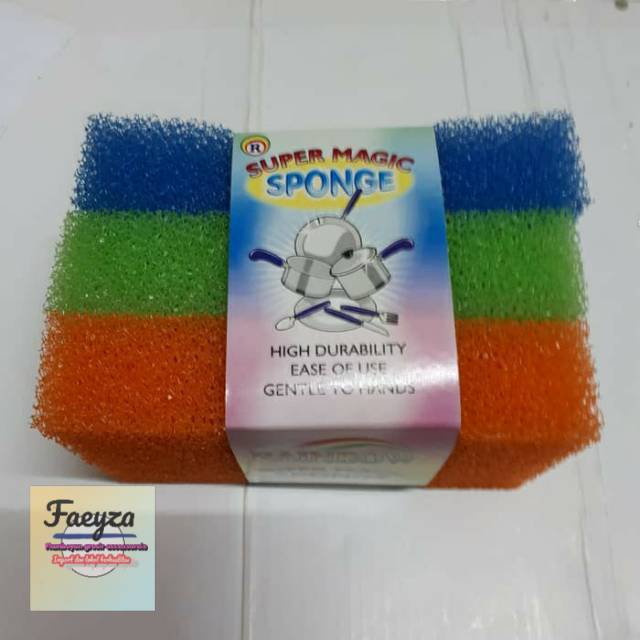 spon cuci piring 3 pcs super magic sponge